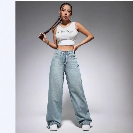 Women's Elegant New Russian Wide Leg Jeans
