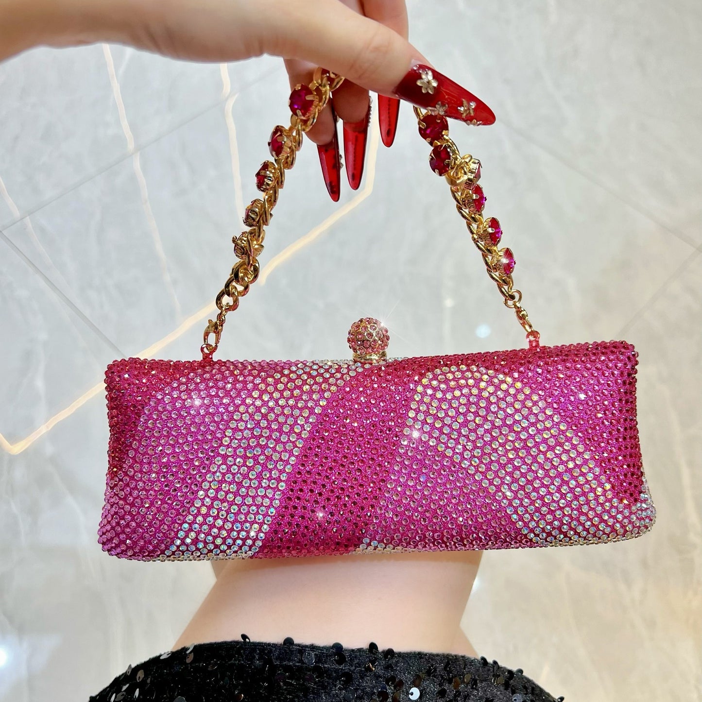 Versatile Horizontal Clutch Banquet Affordable Luxury Evening Bags