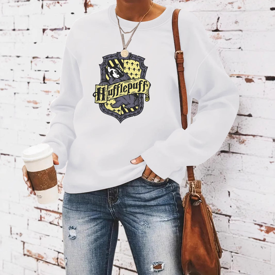 Stylish Women's Round Neck Trends Long-sleeved Tops