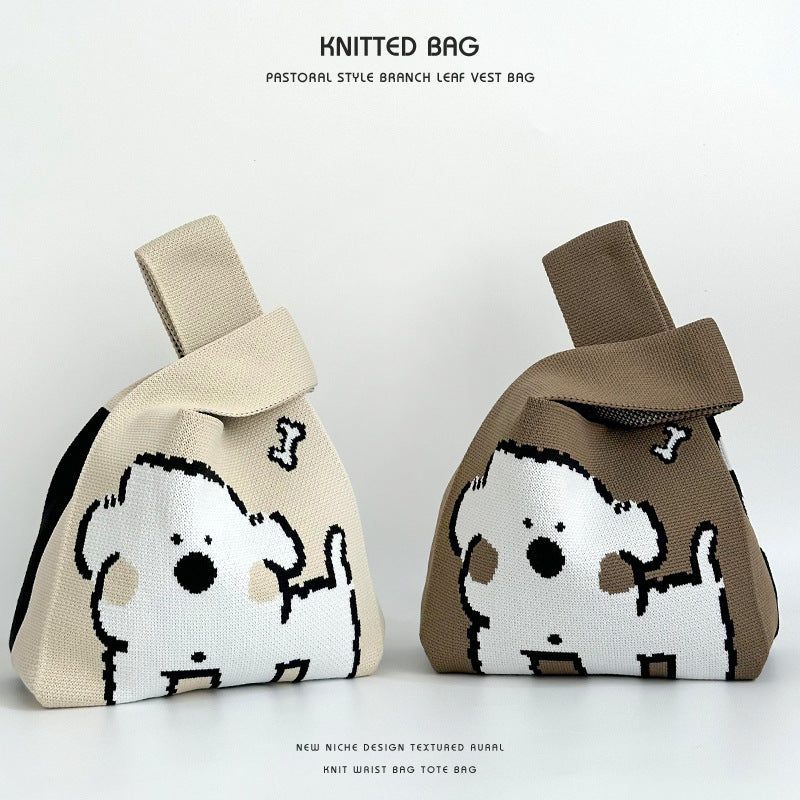 Women's Summer High-grade Large Capacity Knitted Portable Bags