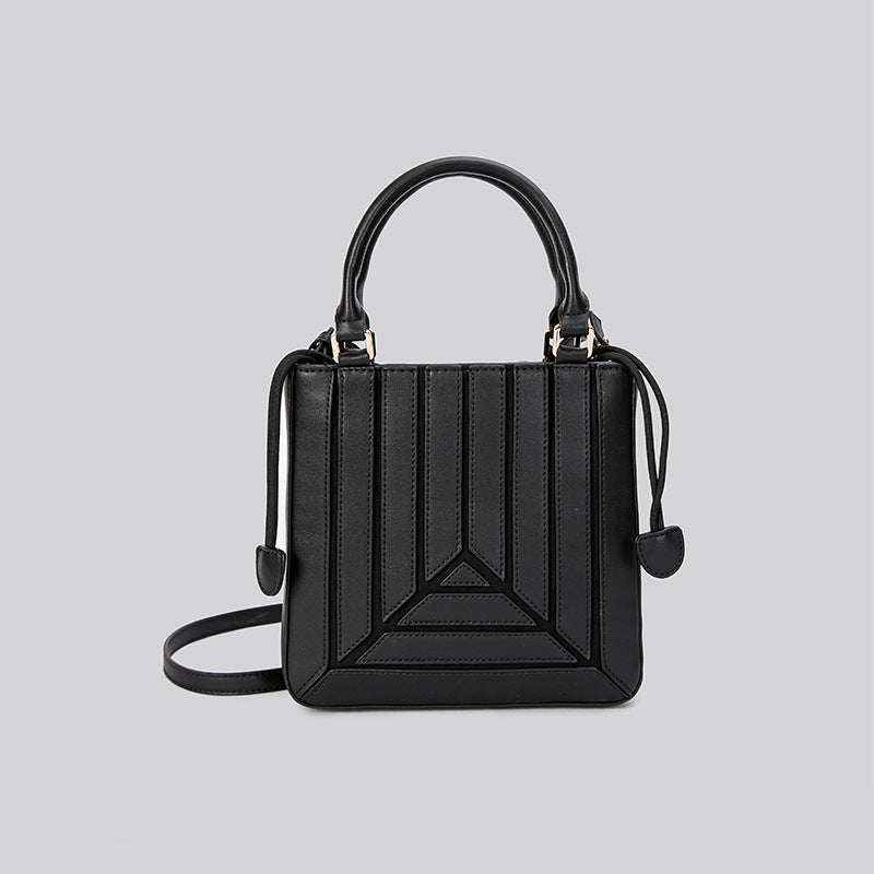 Western Style Color Contrast Patchwork Fashionable Small Square Bags