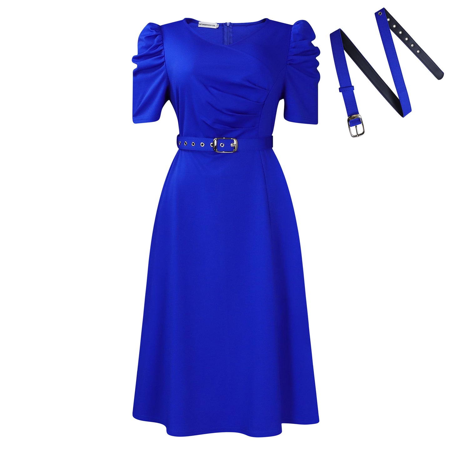 Women's Fashion Temperament Elegant Pleated Large Swing Dresses