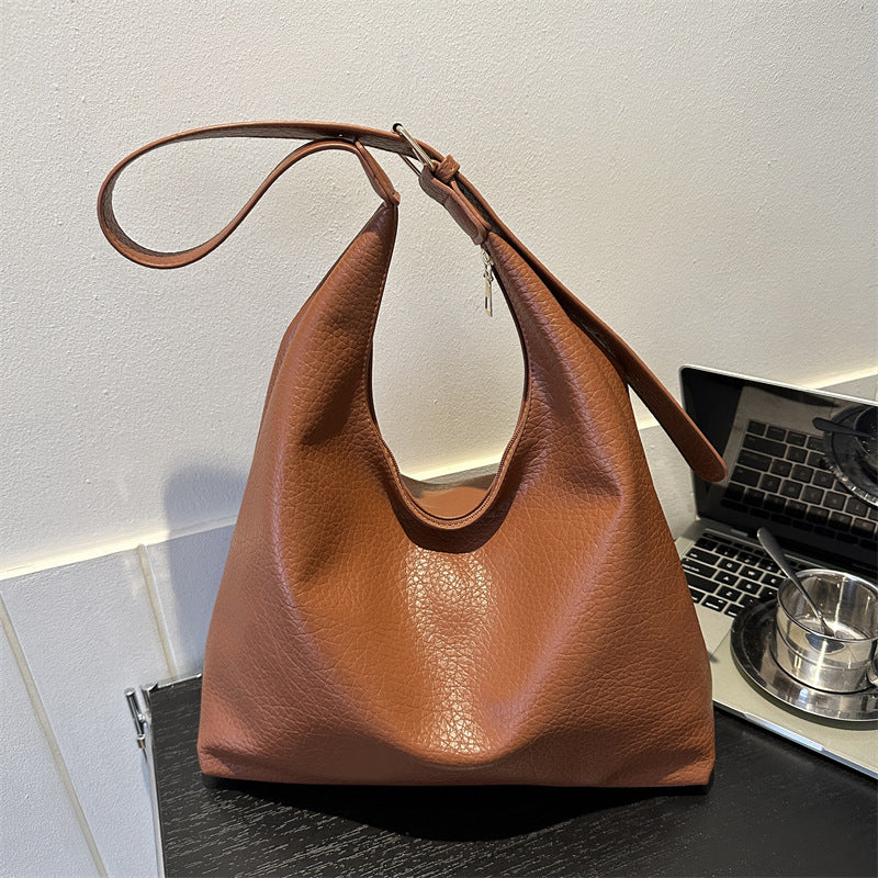 Women's Textured Commuter Winter Retro Fashion Underarm Handbags