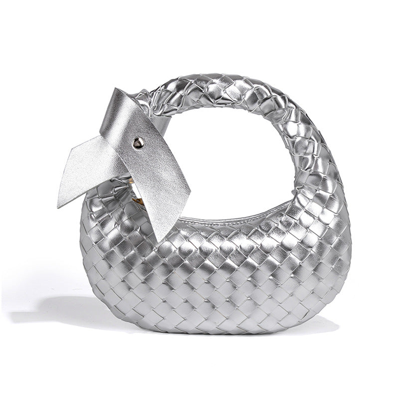 Women's Good Texture Hand Carrying Underarm Hand-woven Summer Handbags