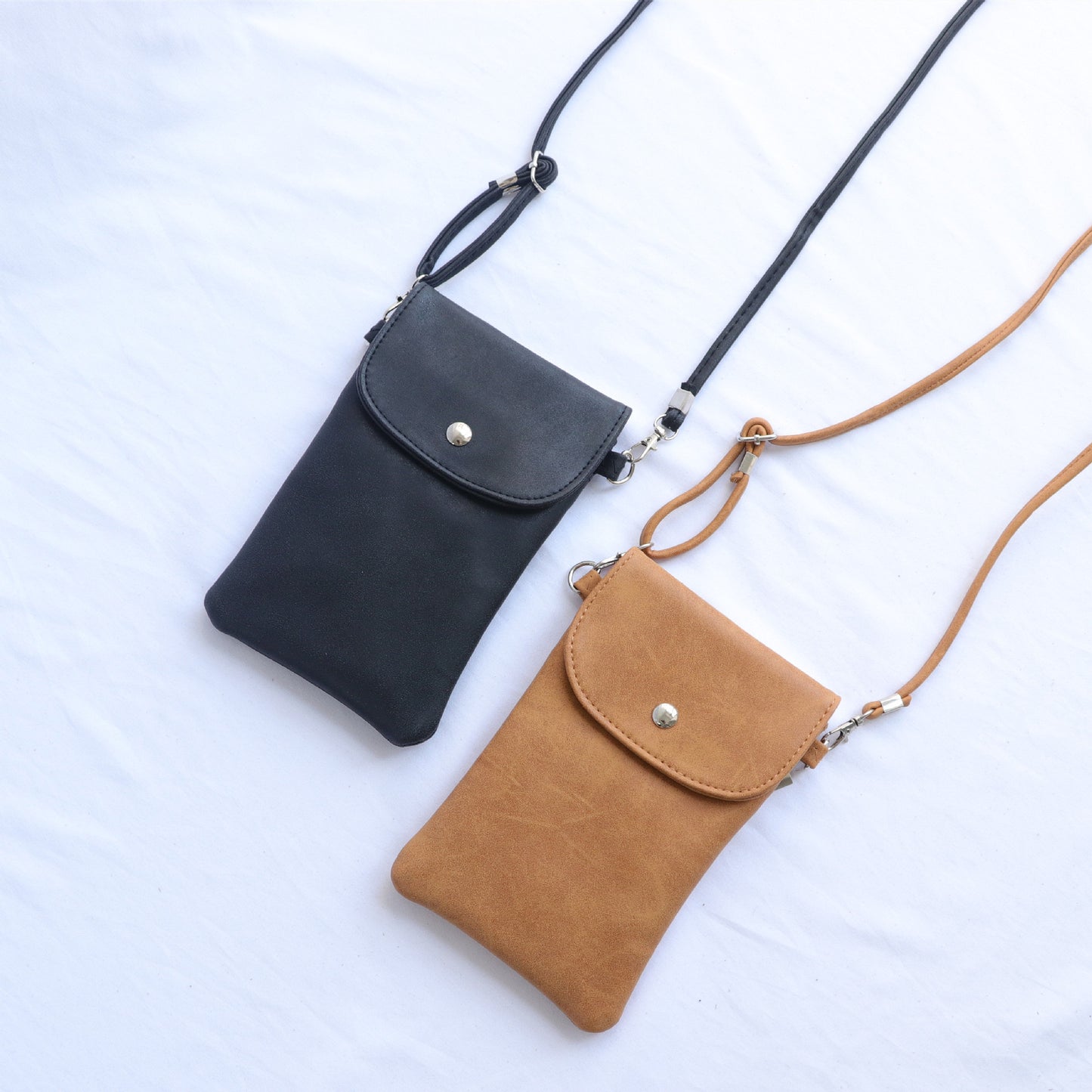 Solid Color Female Mobile Simple Mini Phone Bags