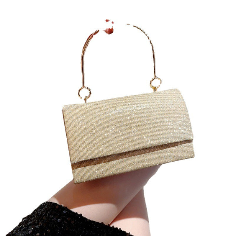 Women's Gold Shiny Large Capacity Dinner Princess Evening Bags
