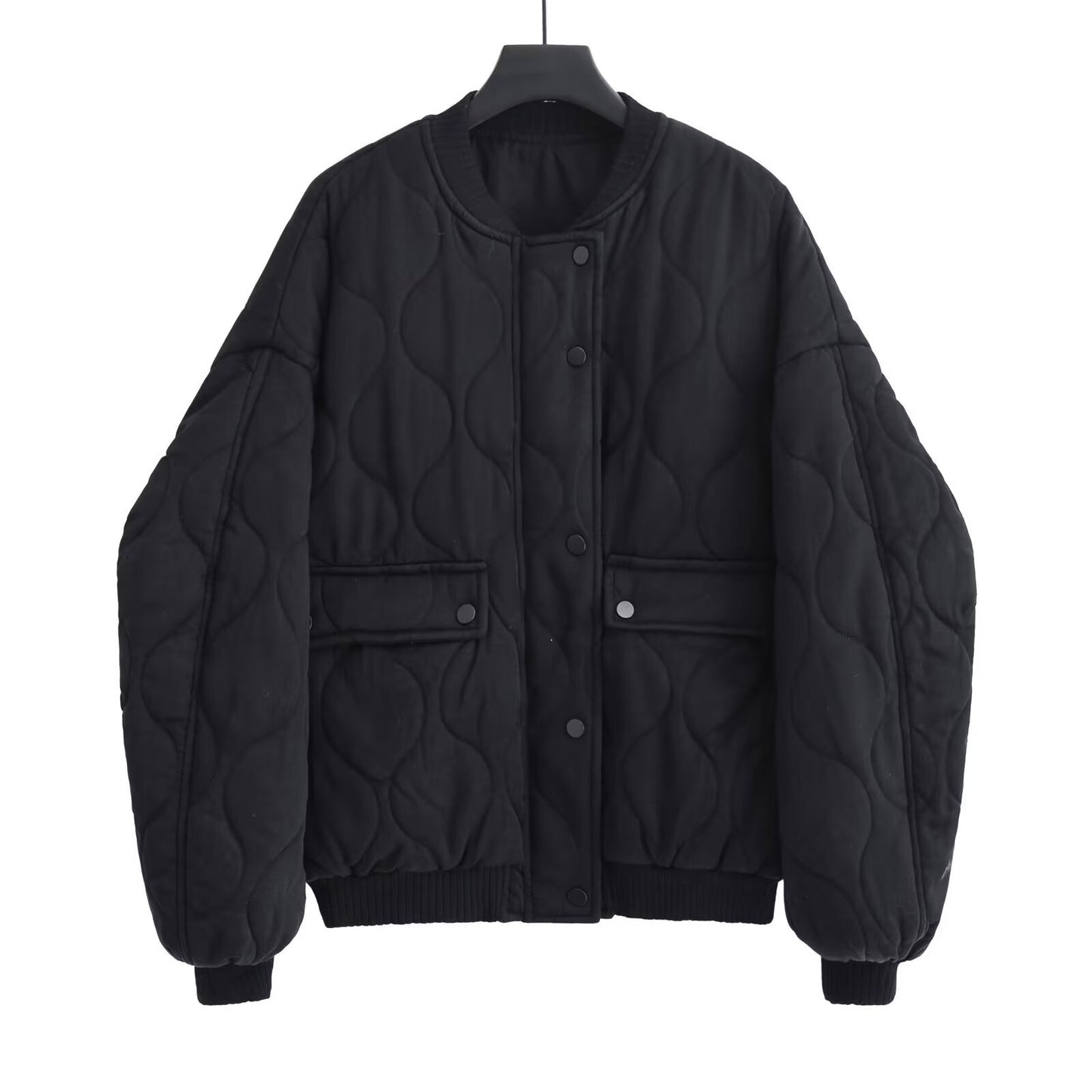 Women's Casual Loose Flip Pocket Flight Jackets