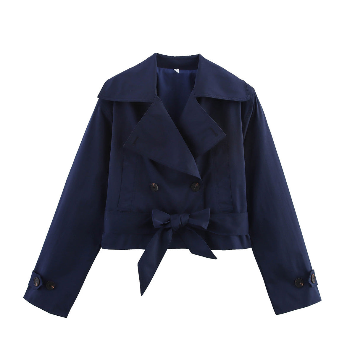 Women's Spring Stylish Simple Versatile Belt Wind Jackets