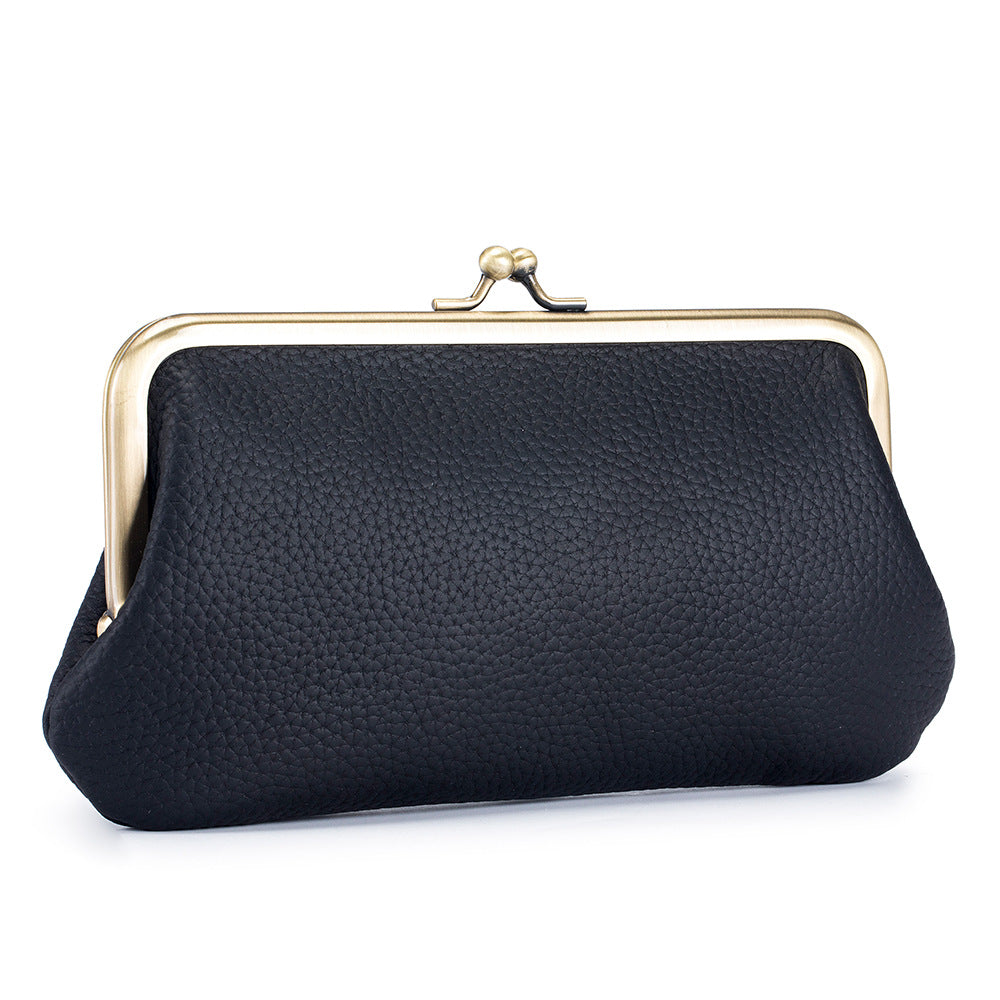 Clutch Female Genuine Leather Simple Long Handbags