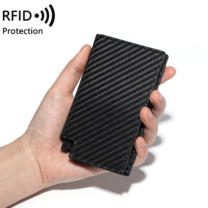 Swiping Multifunctional Automatic Bottom Push Pinball Card Holder