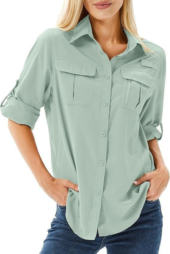 Women's Loose Button Lapel Long-sleeved Shirt Blouses