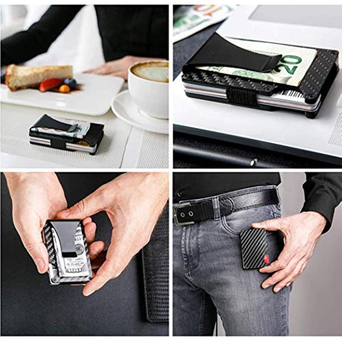 Fiber Credit Box Large Capacity Clip Card Holder