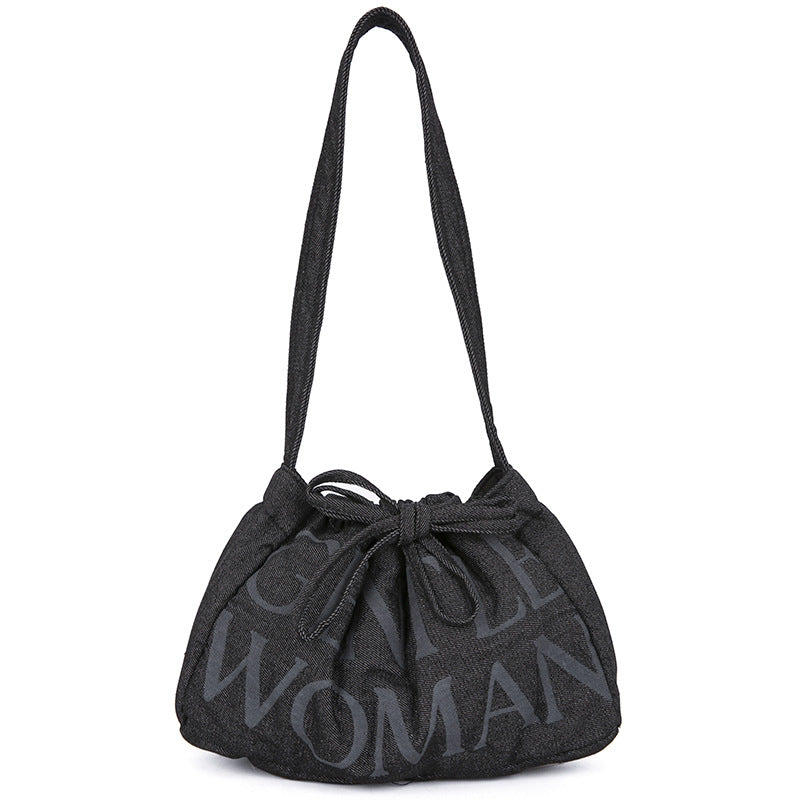 Women's Thailand Denim Leisure Shopping Large Capacity Tote Bags