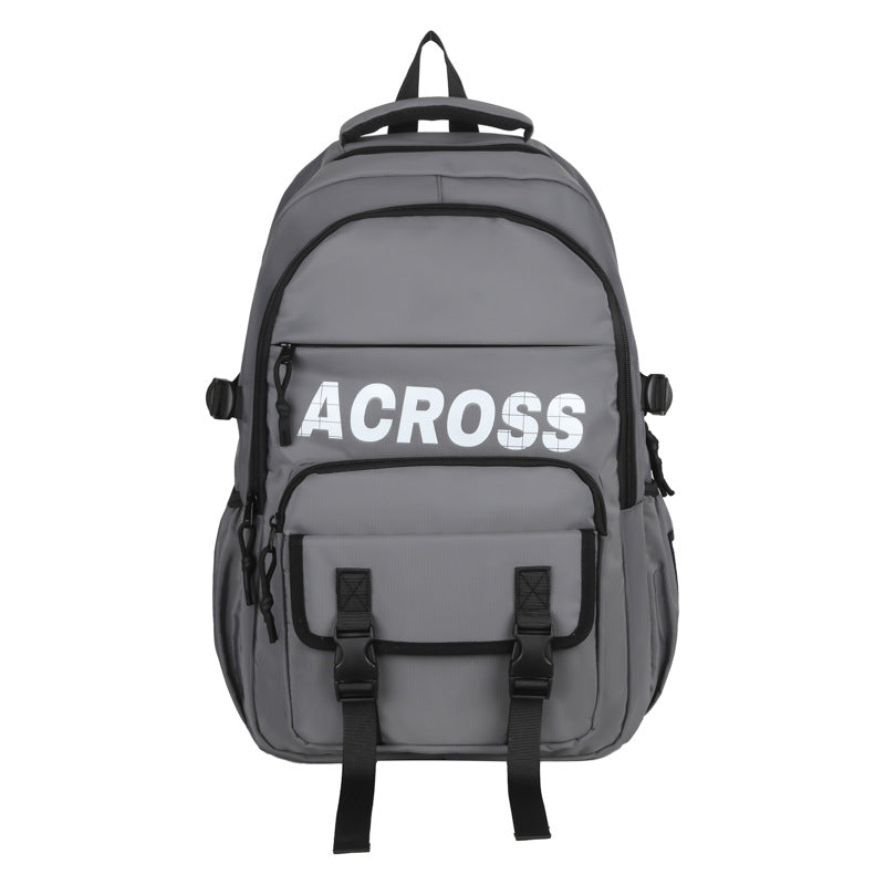 Men's Style Fashion Junior High College Large Middle School Students' Schoolbags