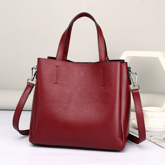 Women's Summer Simple Light Luxury Commuter Large Shoulder Bags