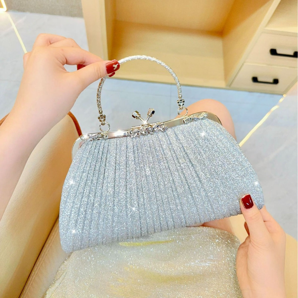 Women's Clutch Dinner Tassel Diamond Hand Carrying Bags