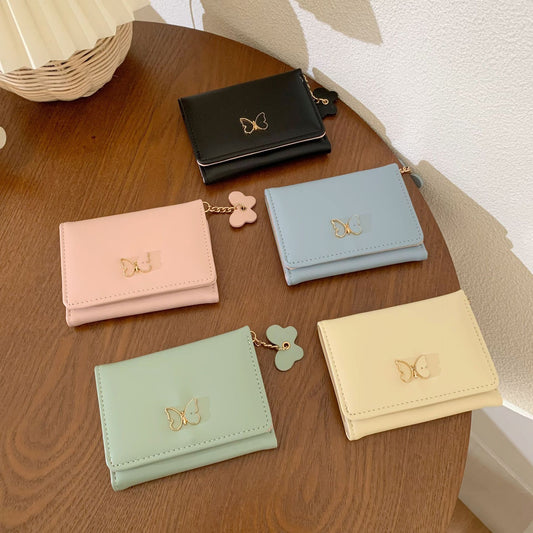 Korean Female Short Simple Multiple Slots Ladies Wallets