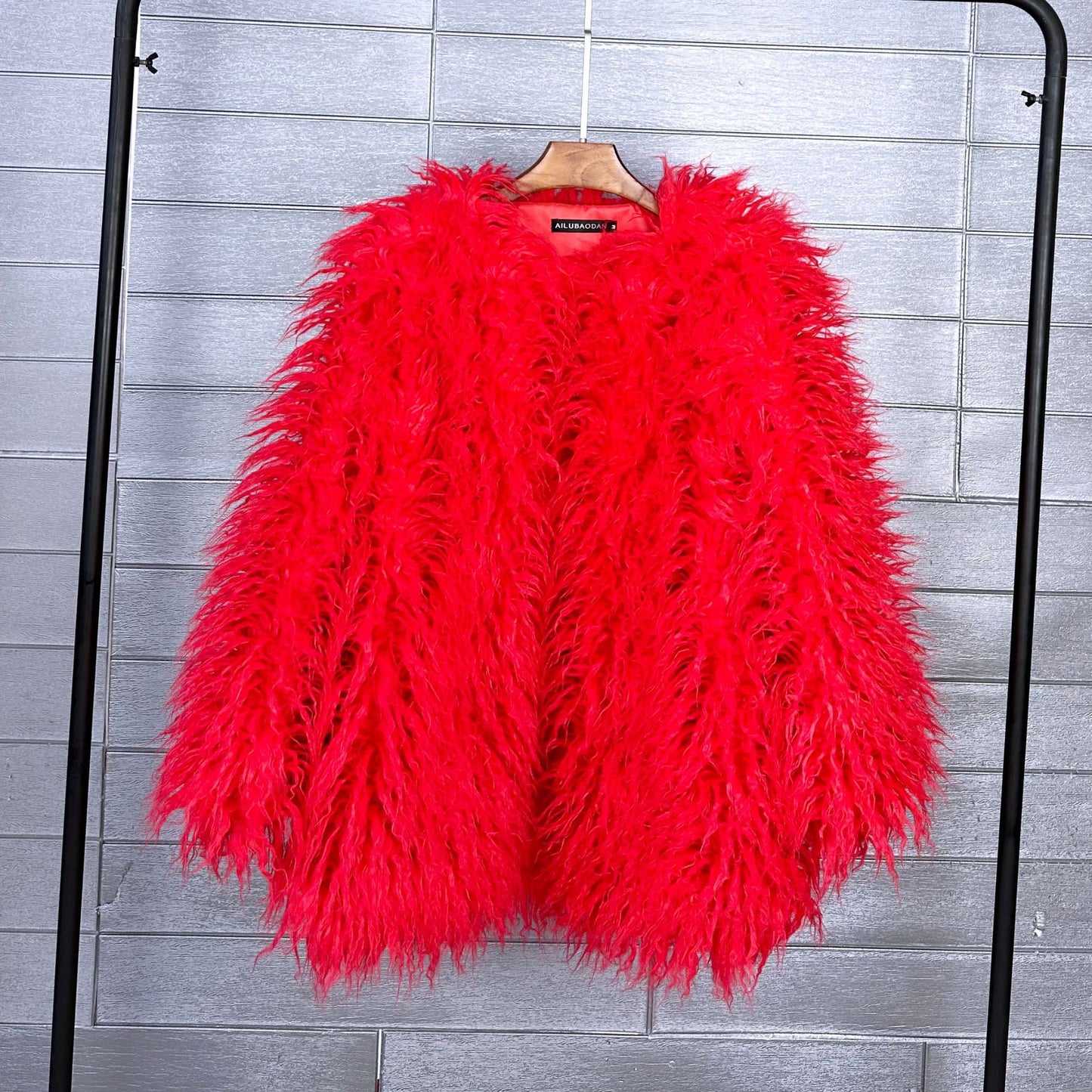 Women's Fur Faux Korean Style Solid Color Coats