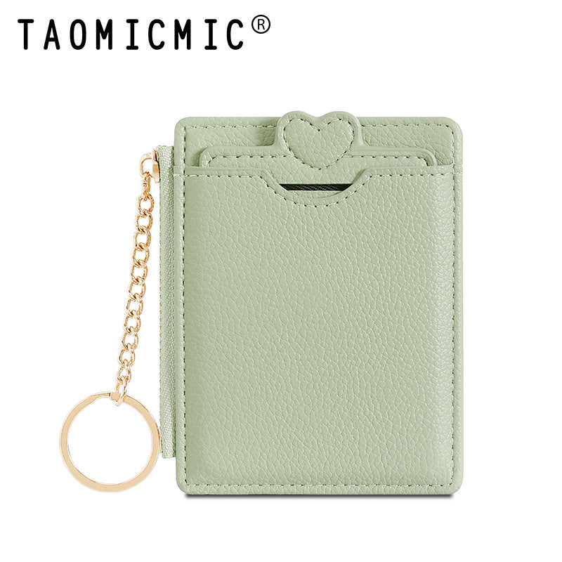 Women's Korean Style Love Meal Protective Cover Card Holder