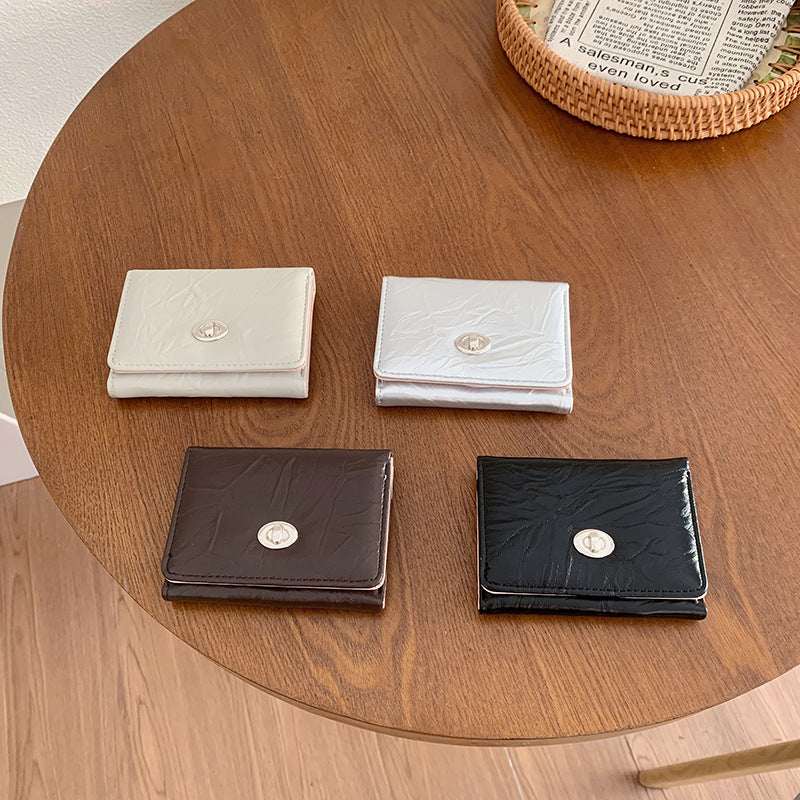 Women's Summer Versatile Bowknot Outing Cute Pearl Ladies Wallets