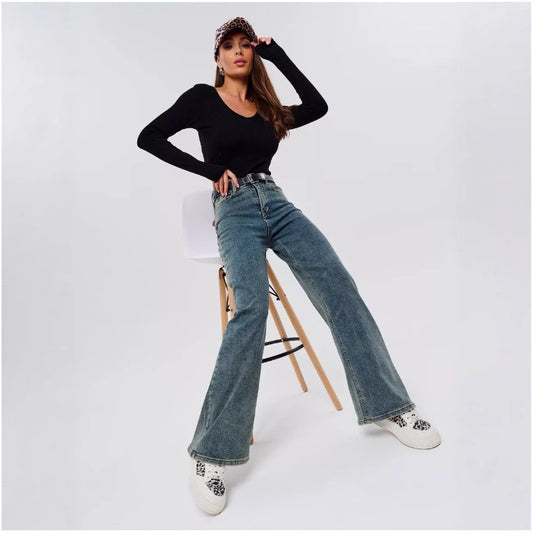 Women's Classic New Russian Wide Leg Jeans