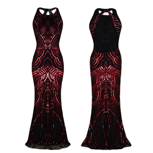 Women's Long Pearl Embroidery Dress Banquet Temperament Wedding Dresses