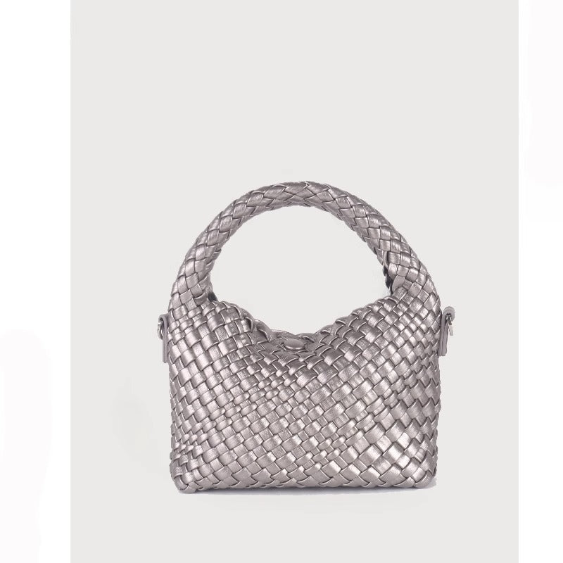 Women's High-grade Design Selenodont Half Moon Woven Bags