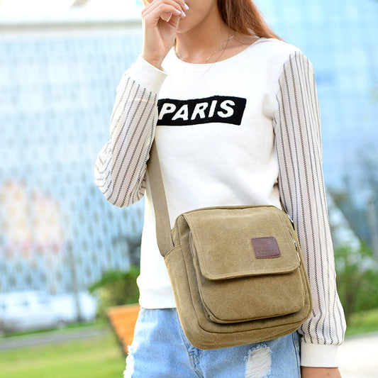 Men's High-grade Canvas Commute Retro Fashion Men's Shoulder Bags