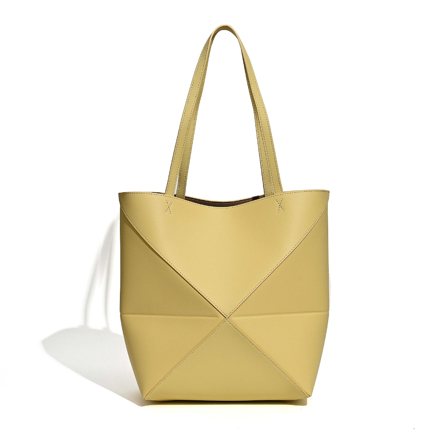 Cowhide Folding Niche High Sense Versatile Handbags