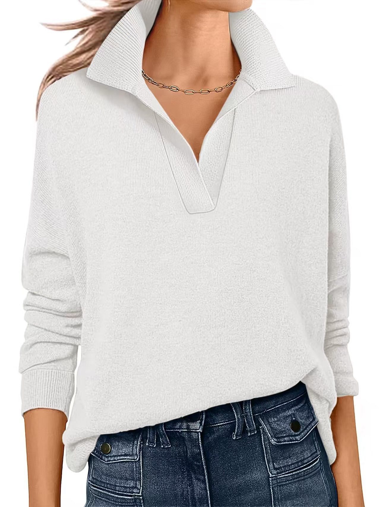 Women's Solid Color Long Sleeve Loose Fashion Tops