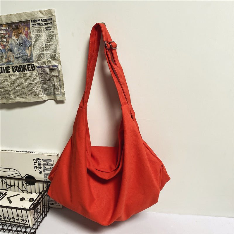 Canvas Female Class Commuter Large Capacity Shoulder Bags