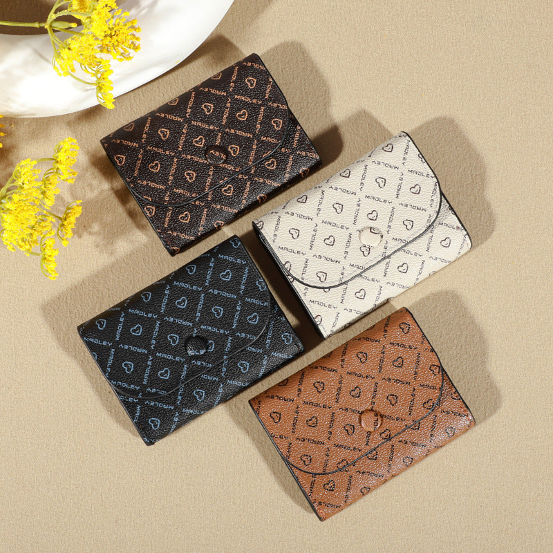 Women's Letter Love Pattern Cloth Clutch Ladies Wallets