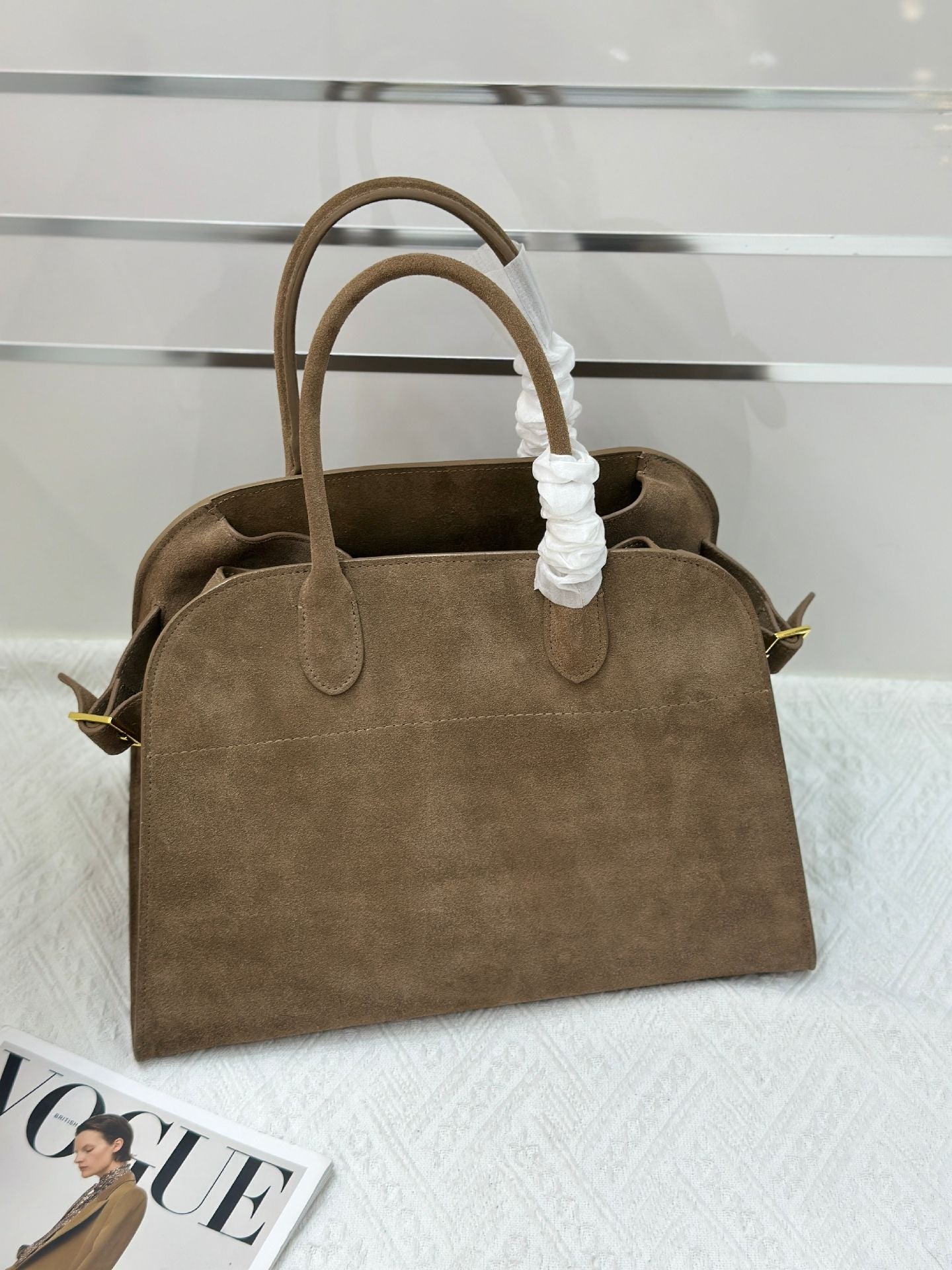 Women's Frosted Suede Large Capacity Fashion Commuter Tote Bags