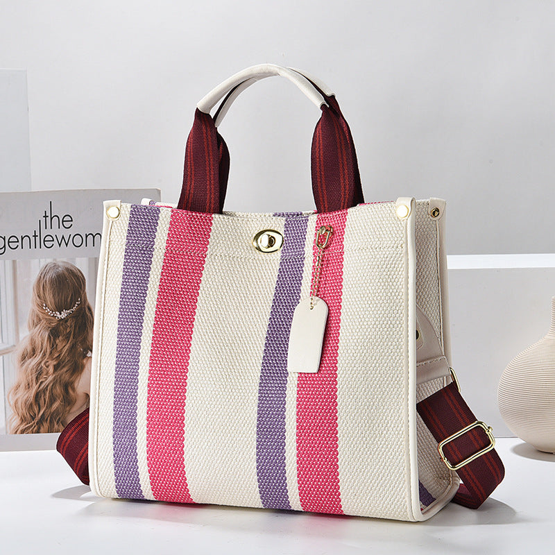 Women's Large Capacity Fashion Canvas Minimalism Hand Handbags