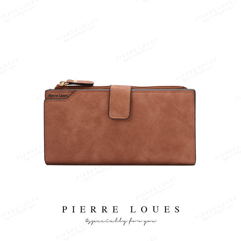 Women's Long High-grade Fashion Frosted Clutch Multifunctional Ladies Wallets