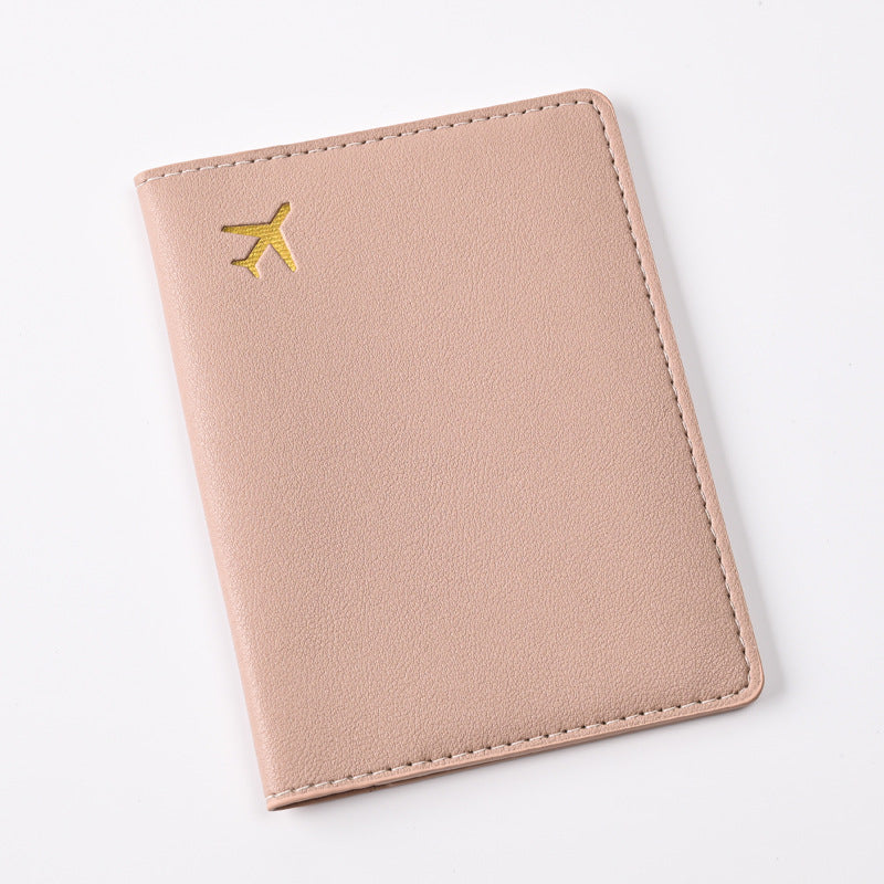 Aircraft Leather Passport Foreskin Can Be Set Card Holder