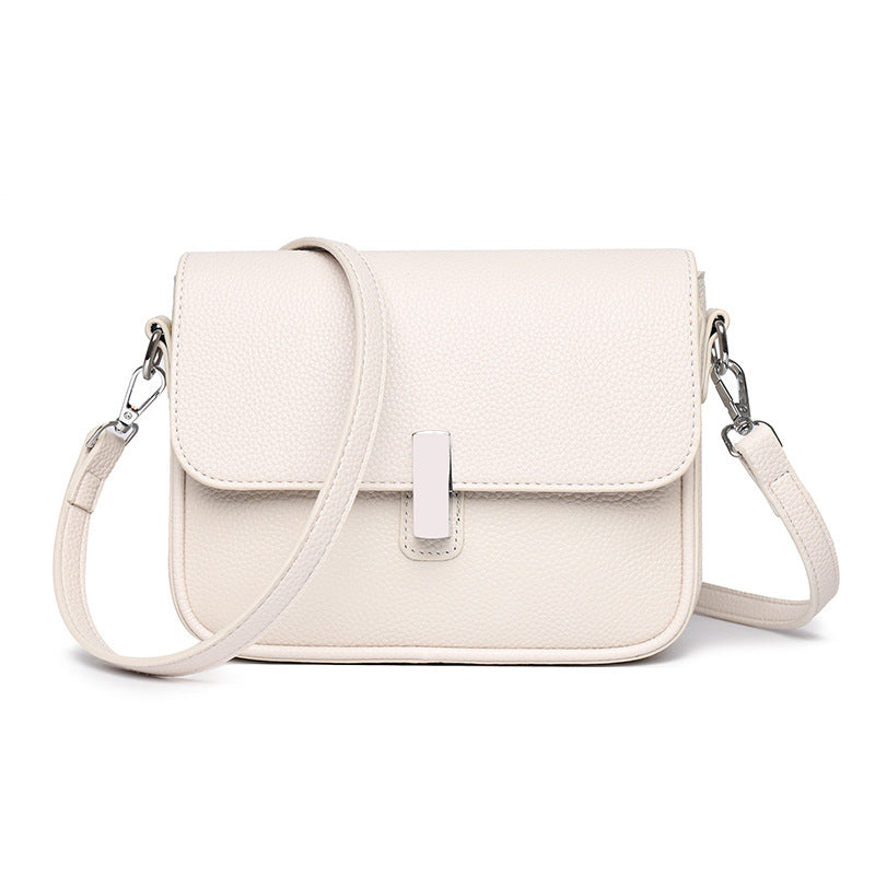 Women's Korean Style Simple Textured Retro Crossbody Bags