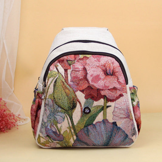 New Cute Rabbit Woven Portable Adult Backpacks