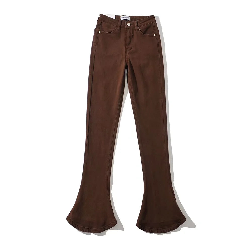 Women's American Autumn Hot Retro High Waist Stretch Slim Fit Jeans