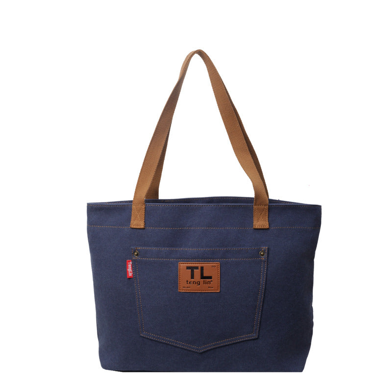 Large Capacity Canvas Commute Minimalist College Tote Bags