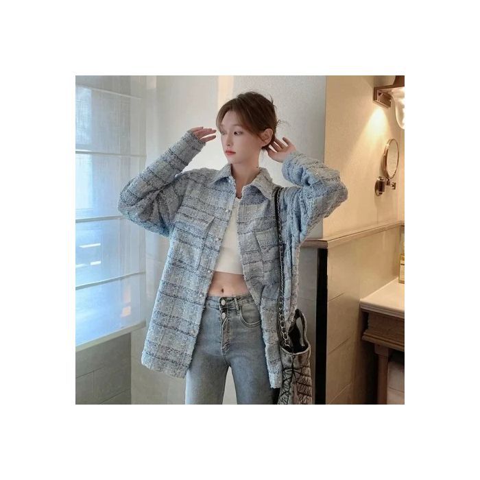 Women's Pure Spring Loose Mid-length Small Long-sleeved Jackets