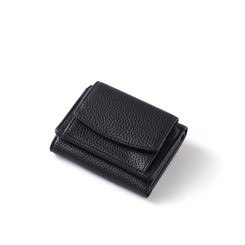 Women's Short Simple Multiple Slots Zipper Mini Bags