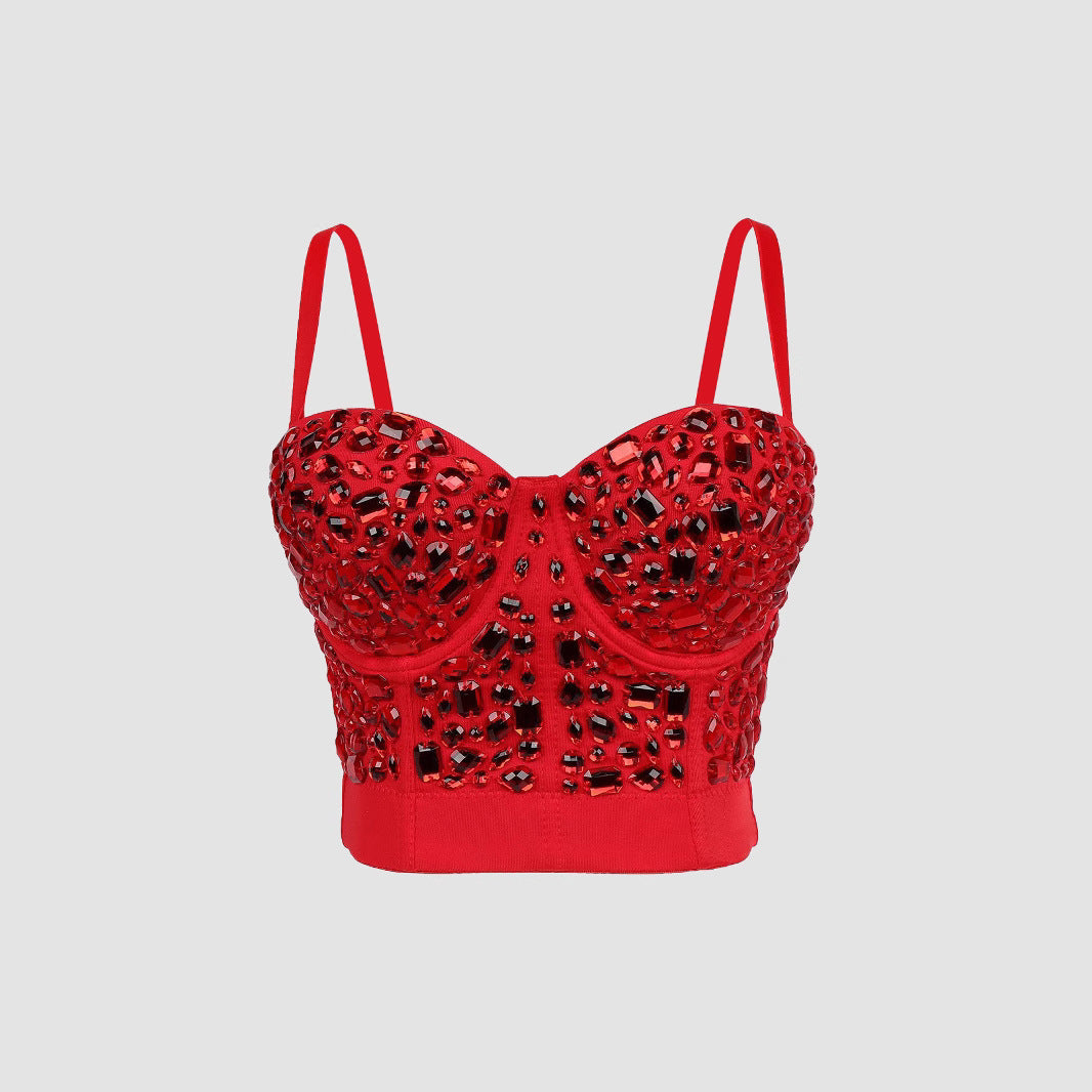 Style Diamond Corset Female Outerwear Camisole Shaping Fishbone Party Tops
