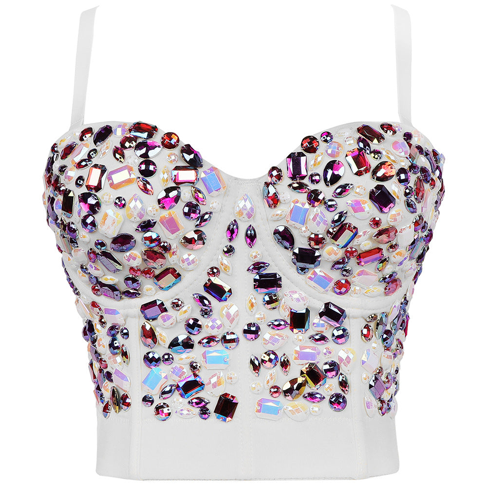 Style Diamond Corset Female Outerwear Camisole Shaping Fishbone Party Tops
