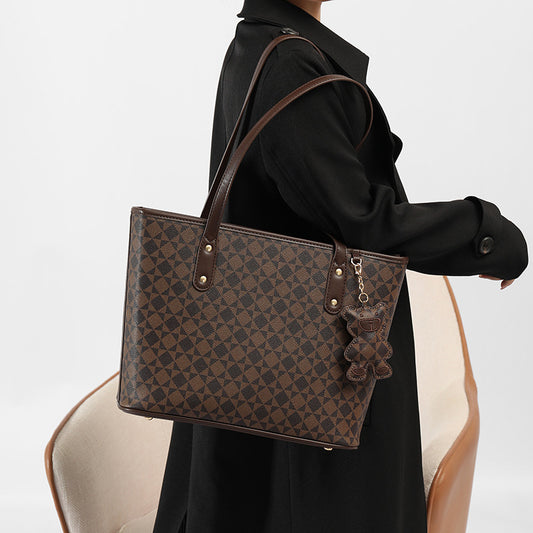 Women's Home Bear Autumn Versatile Large Capacity Shoulder Bags