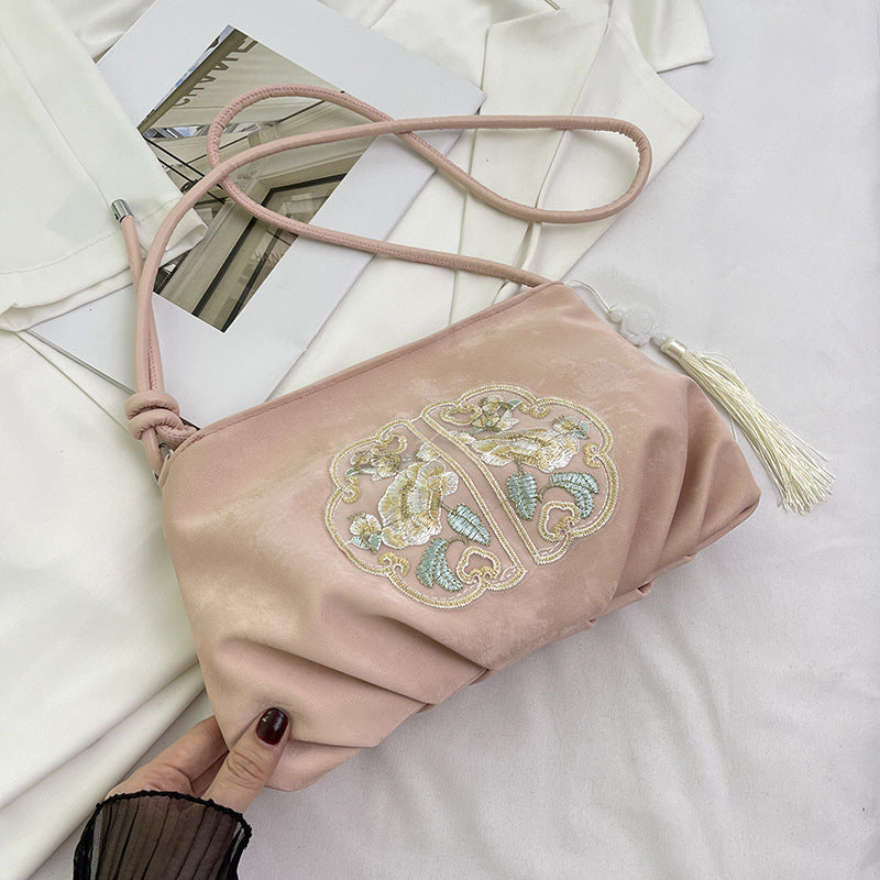 Women's Chinese Style Beaded Summer Western Commuter Crossbody Bags