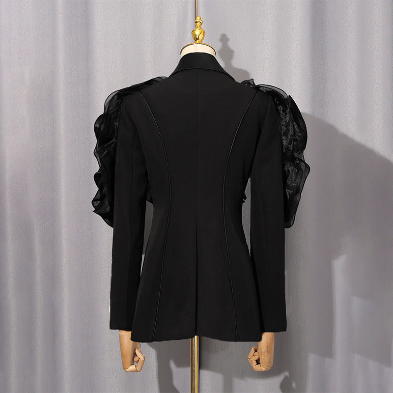 Temperament Commute Style Female Autumn Unique Design Blazers