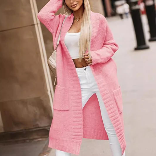 Women's Slouchy Durable Pocket Loose Casual Knitwear