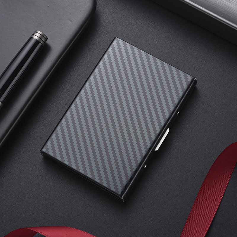 Women's & Men's & Metal Stainless Steel Box For Card Holder