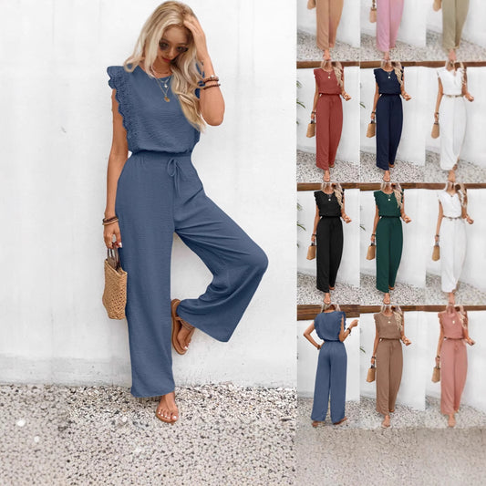 Fashion Sleeveless Trousers Advanced Two-piece Wear Fashion Casual Suit